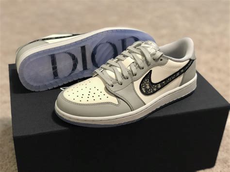 white dior jordans|dior jordan 1 low for sale.